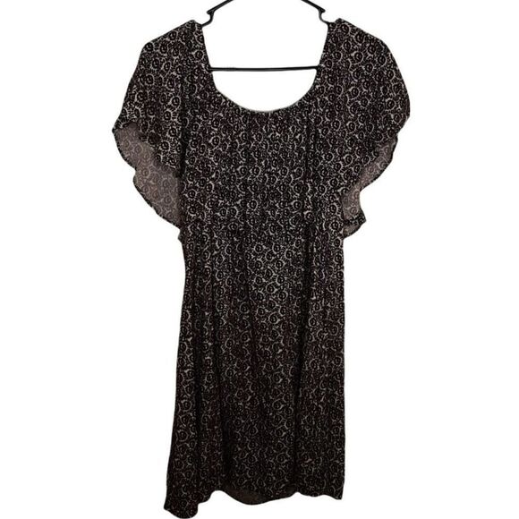 Rebecca Minkoff Havasu Burgundy and Cream Floral Dress sz 10 - Picture 2 of 7